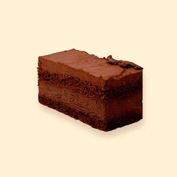 Afbeelding van glutenvrij en lactose-arm chocolade gebakje