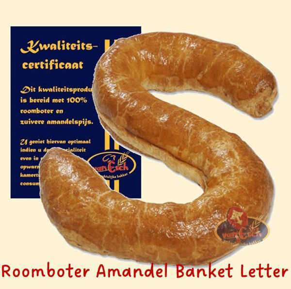 Afbeelding van roomboter amandel banketLETTER - S -