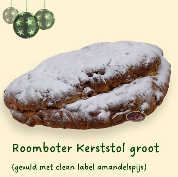 Afbeelding van roomboter kerststol, groot