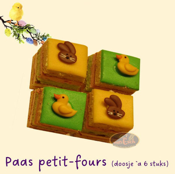 Afbeelding van paas petit four 6 stuks