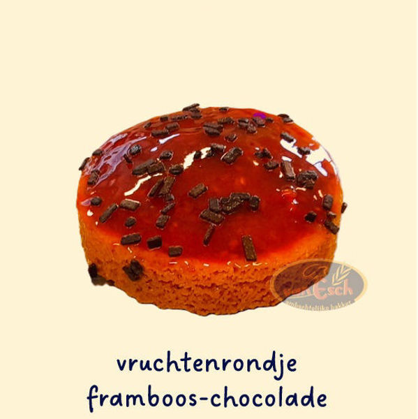 Afbeelding van vruchtenrondje framboos-chocolade