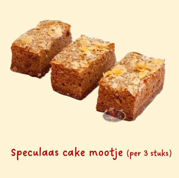 Afbeelding van speculaas cake mootje (per pakje à 3 stuks)