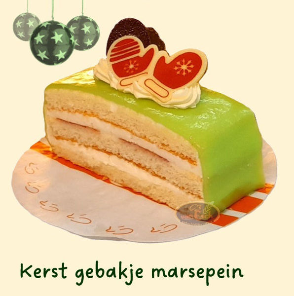 Afbeelding van kerstgebakje marsepein