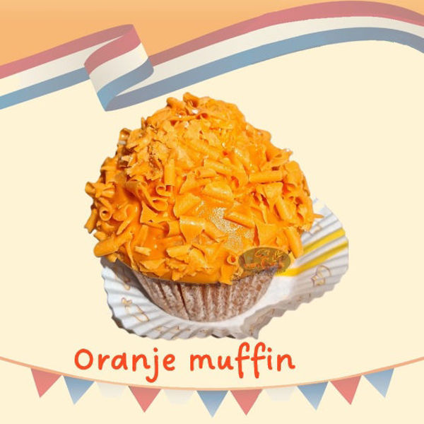 Afbeelding van oranje muffin