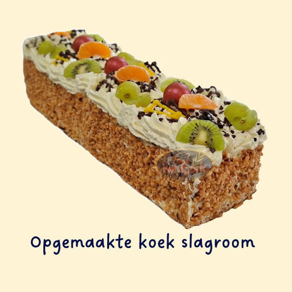 Afbeelding van opgemaakte koek slagroom klein