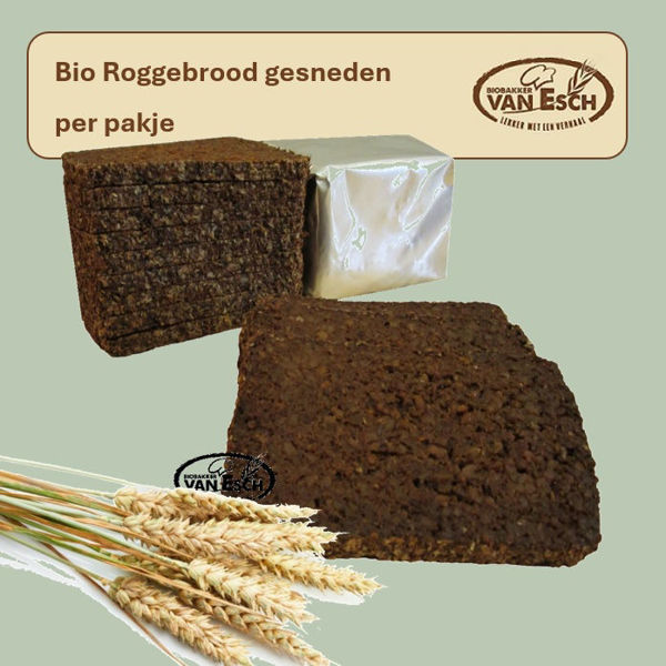 Afbeelding van bio roggebrood gesneden