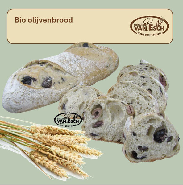 Afbeelding van bio desem olijvenbrood